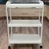 Camarera, Carro de Servicio con Ruedas Color Blanco 60x33x85 - ¡Perfecto para Tu Casa o Negocio!