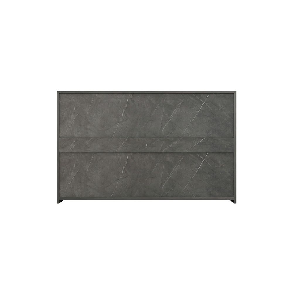 Cómoda de 6 Cajones con Amplio Espacio de Almacenaje - Mármol Gris - 120x40x75 cm - Mueble Moderno para Dormitorio.