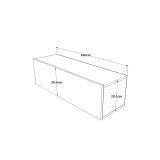 Mueble TV Moderno con Puerta en Melamina Color Madera 100x31.5x29.6cm - Diseño Elegante para Salón.