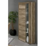 Mueble de Comedor, Mueble Salón, Acabado en Color Cañón, Medidas: 230 cm (Ancho) x 212 cm (Alto) x 41,4 cm (Fondo)