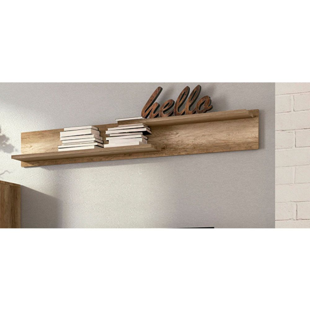 Mueble de Comedor, Mueble Salón, Acabado en Color Cañón, Medidas: 230 cm (Ancho) x 212 cm (Alto) x 41,4 cm (Fondo)