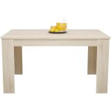 Mesa de Comedor Extensible, Mesa Salón, Robusta, Cambria, 138-198 cm (Largo) x 88 cm (Ancho) x 76 cm (Alto)