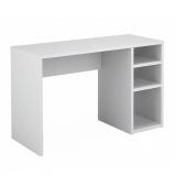 Mesa Escritorio | Mesa Estudio con 3 estantes | Color Blanco Brillo | Medidas: 120 x 75 x 50 cm