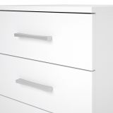 Cajoneras Para escritorio con ruedas 3 Cajones color blanco 58 x 45 x 44 Cm (alto x ancho x fondo)