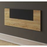 Conjunto Pack Cabecero y 2 Mesitas de Noche,Mesilla de noche 2 Cajones Color Mauvella, 110x45x1,6 cm (LargoxAltoxProfundo)