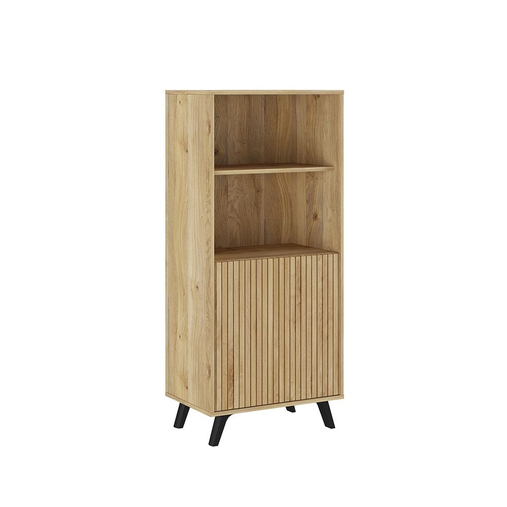 Conjunto de Salón Mueble Completo: Bajo TV, Mueble Bar, Estantería y Mueble Colgar - Estilo Mauvella Rayas.