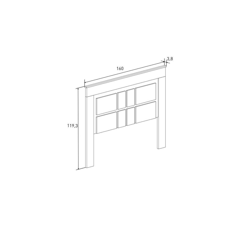 Pack de Muebles de Dormitorio Habitación con Cabecero, 2 Mesitas de Noche 3 Cajones y Cómoda en Color Mauvella Rayas