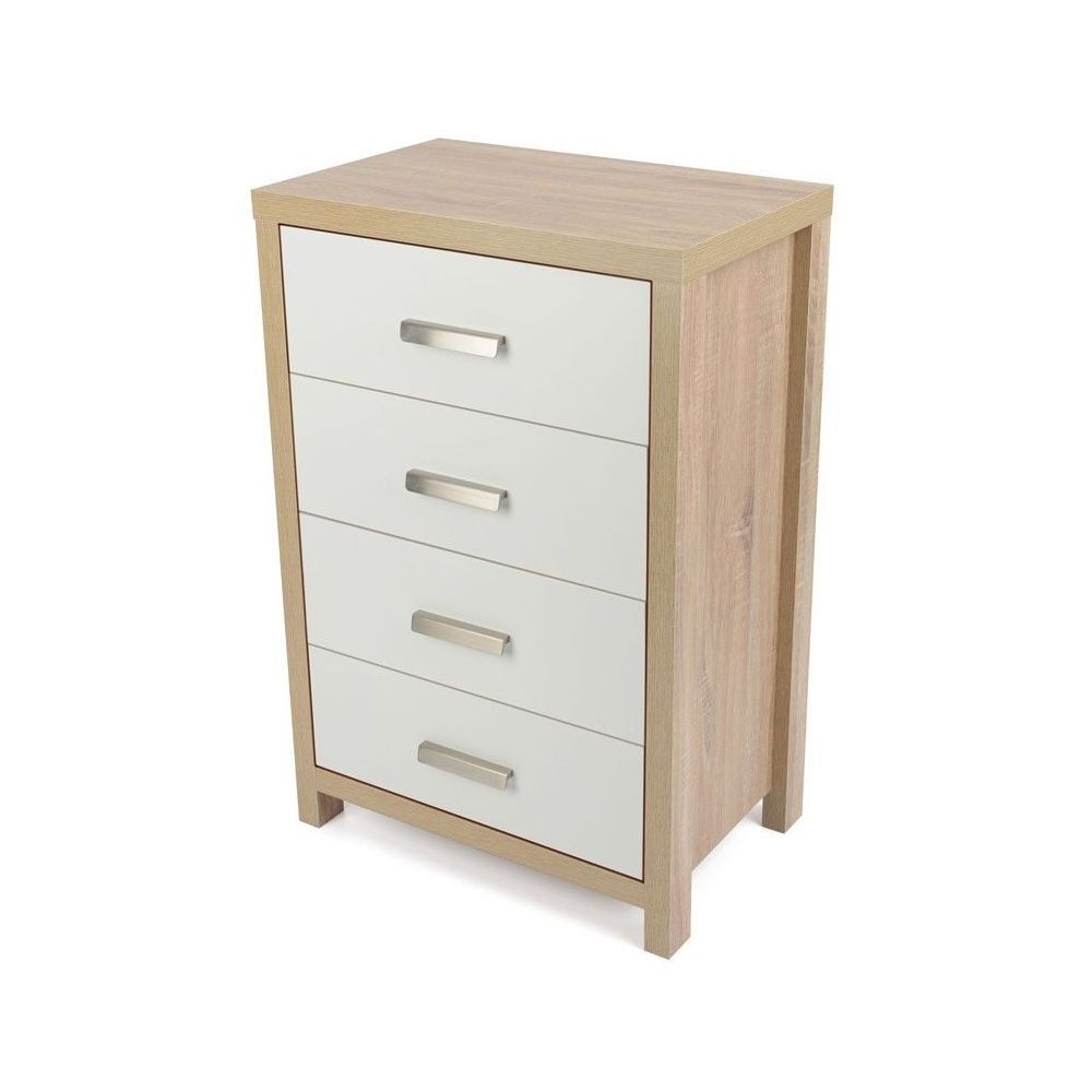 Sinfonier Dormitorio 4 Cajones Cambria Blanco 90cm - ¡Orden Perfecto!